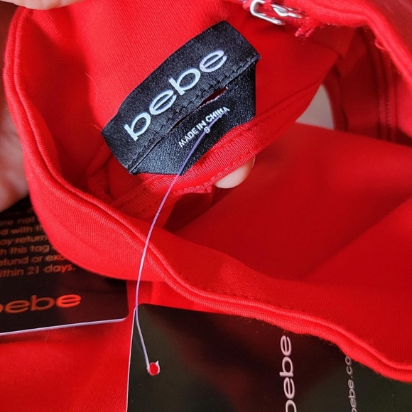 Red Bebe Mini dress size 2 - Picture 5 of 8